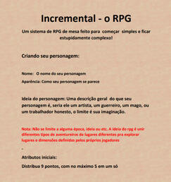 Incremental TTRPG
